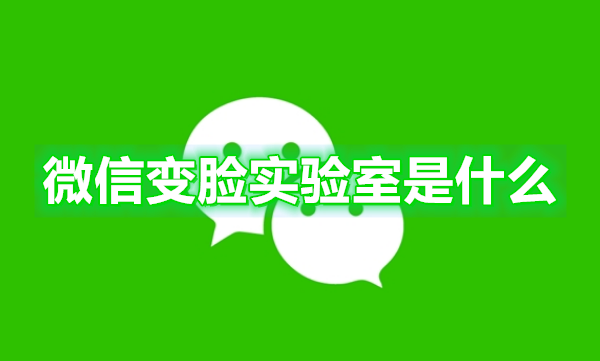 微信变脸实验室是什么