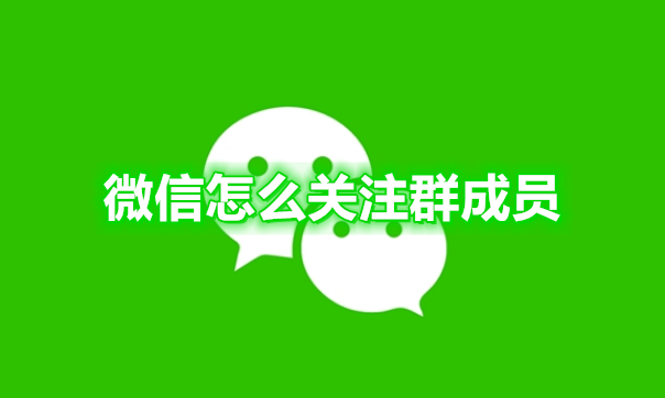 微信怎么关注群成员