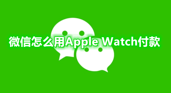 微信怎么用Apple Watch付款