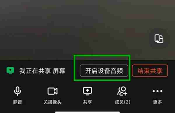 钉钉视屏会议怎么开启共享声音