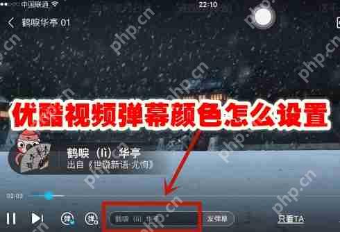 优酷视频弹幕颜色怎么设置