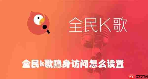 全民k歌隐身访问怎么设置